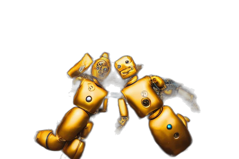 robot, jewelry, weapon, concept art, 3d render, pixel art, photorealistic, golden transparent PNG cut-out