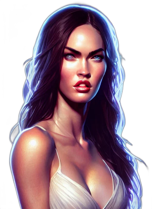 face, fantasy art, photorealistic, comic book art transparent PNG cut-out