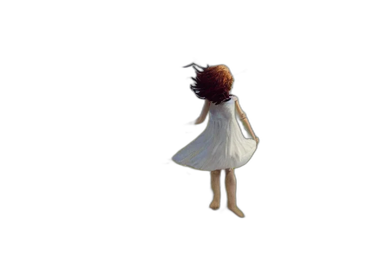 dress, hair, creature, staff, 3d render, concept art, photorealistic, cartoon transparent PNG cut-out