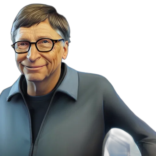 jacket, robot, digital, art, bill, gates, overwatch, official transparent PNG cut-out