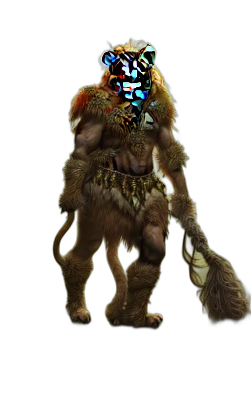creature, staff, animal, mask transparent PNG cut-out