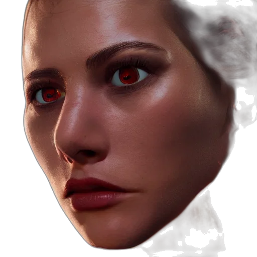 face, mask, robot, creature transparent PNG cut-out