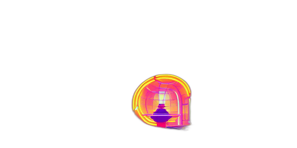 hat, robot, furniture, shoes, vaporwave, pixel art, 3d render, concept art transparent PNG cut-out