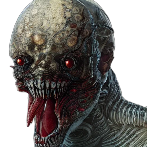 creature, mask, face, concept art transparent PNG cut-out