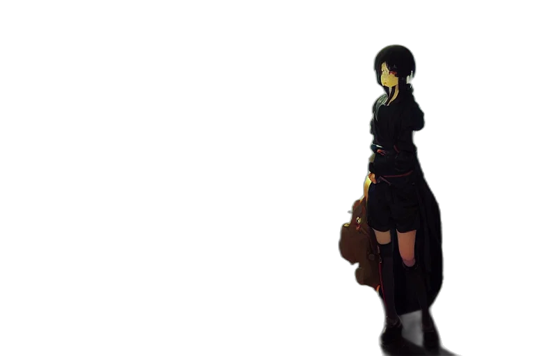 dress, staff, weapon, bottle, concept art, 3d render, pixel art, anime transparent PNG cut-out