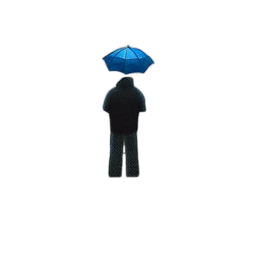 umbrella, jacket, staff, hat, concept art, 3d render, photorealistic, pixel art transparent PNG cut-out