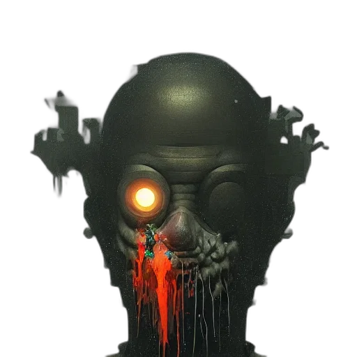 mask, robot, face, creature transparent PNG cut-out