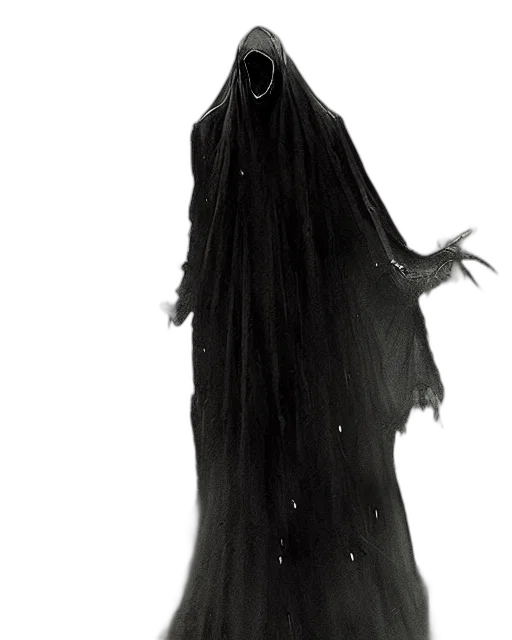 dress, staff, mask, creature, concept art, 3d render, fantasy art, comic book art transparent PNG cut-out