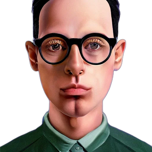 face, robot, mask, staff, photorealistic, cartoon, 3d render, comic book art transparent PNG cut-out