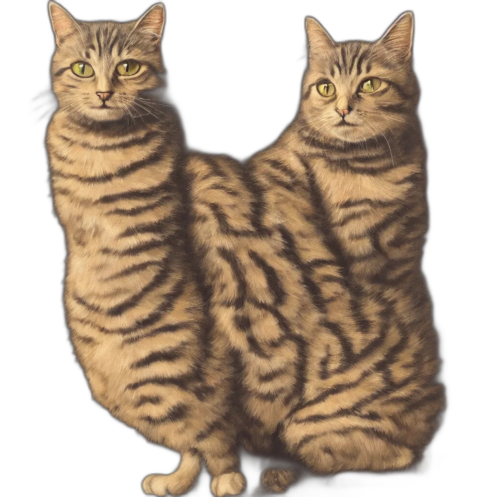 animal, photorealistic, concept art, 3d render, pixel art, beautiful, painting, cat transparent PNG cut-out