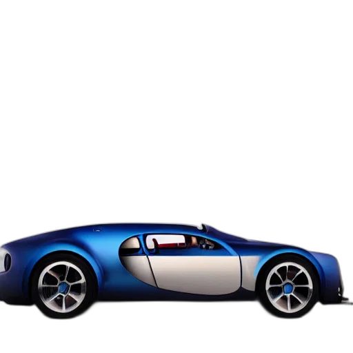 car, robot, 3d render, concept art, photorealistic, pixel art, blue, bugatti transparent PNG cut-out