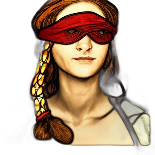mask, face, jewelry, staff, comic book art, photorealistic, concept art, cyberpunk transparent PNG cut-out