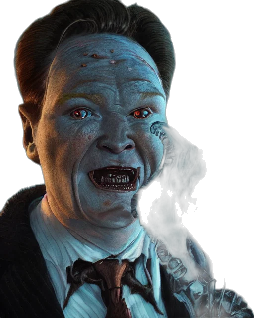 face, creature, mask, staff transparent PNG cut-out