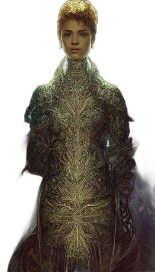 creature, dragon, dress, face transparent PNG cut-out