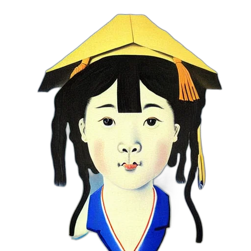 umbrella, face, staff, hat, photorealistic, oil painting, 3d render, cartoon transparent PNG cut-out