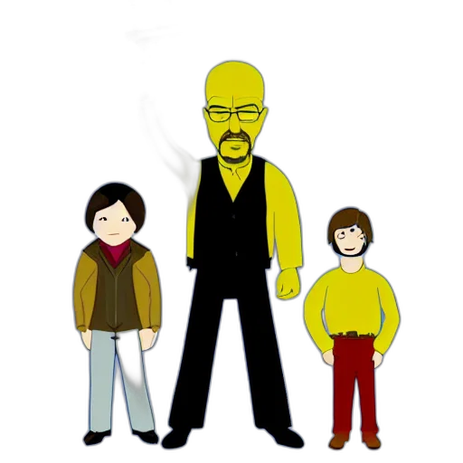 staff, jacket, cartoon, pixel art transparent PNG cut-out
