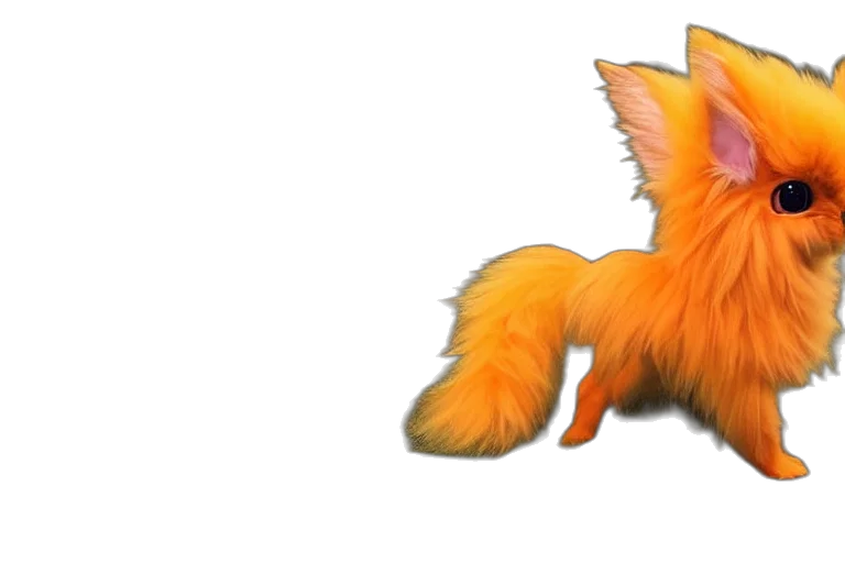 animal, hair, creature, staff, 3d render, concept art, pixel art, fantasy art transparent PNG cut-out