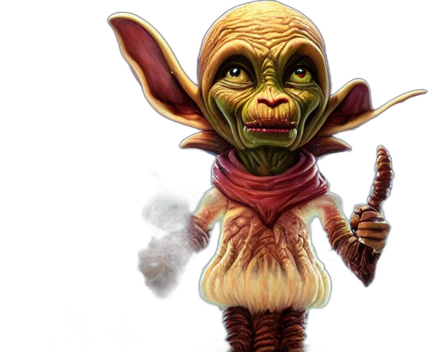 staff, mask, creature, concept art transparent PNG cut-out