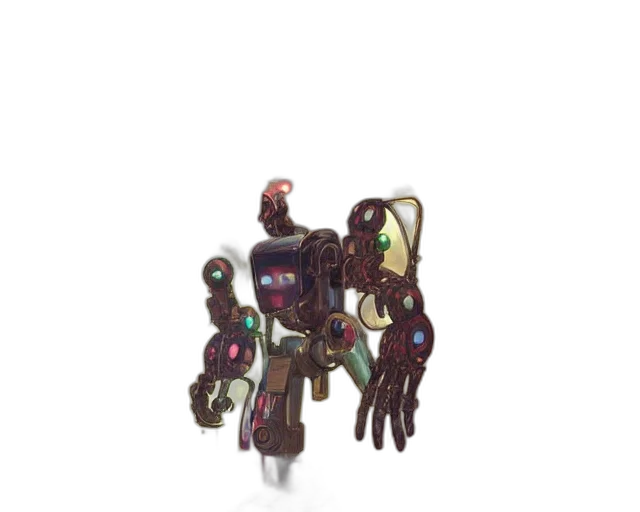 robot, staff, jewelry, weapon transparent PNG cut-out