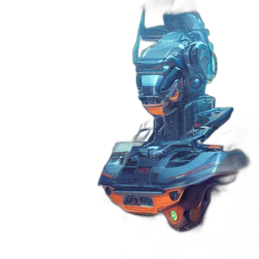robot, car, weapon, concept art transparent PNG cut-out