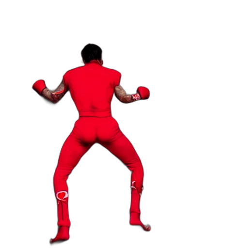 3d render, concept art, red, lean transparent PNG cut-out