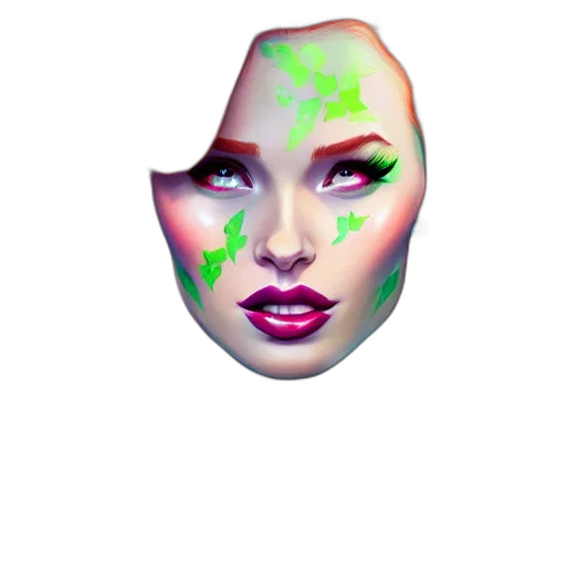 face, mask, creature, crown transparent PNG cut-out