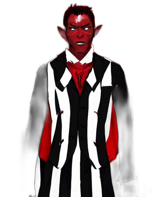 staff, creature, jacket, concept art, comic book art, fantasy art, pixel art, red transparent PNG cut-out