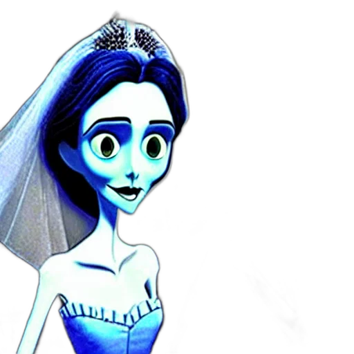 dress, concept art, cartoon, 3d render, comic book art, blue, film, still transparent PNG cut-out