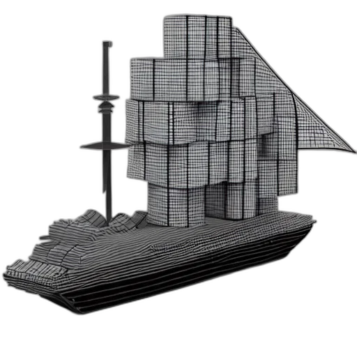 building, 3d render, concept art, cyberpunk transparent PNG cut-out