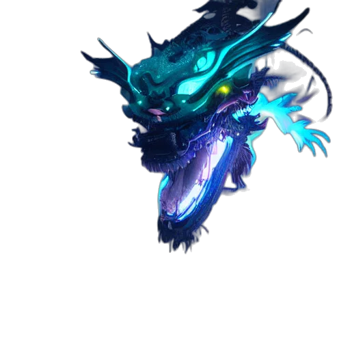 dragon, creature, staff, weapon transparent PNG cut-out