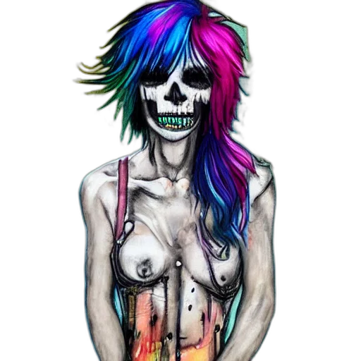 watercolor, cyberpunk, fantasy art, cartoon, neon, colorful, pastel, dark transparent PNG cut-out