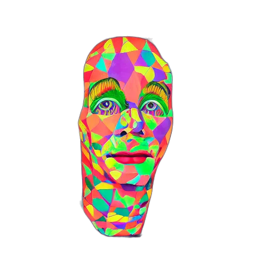 mask, face, crown, creature transparent PNG cut-out