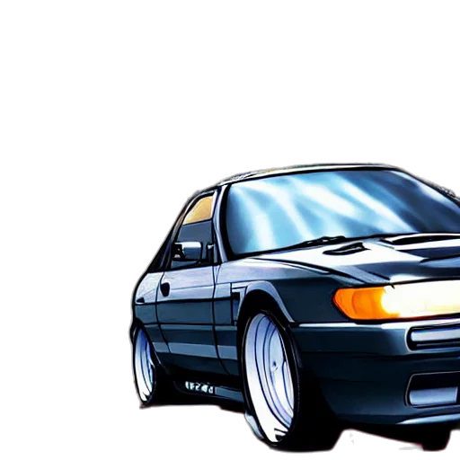 car, photorealistic, vaporwave, concept art transparent PNG cut-out