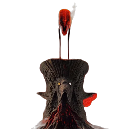 crown, hat, mask, staff, concept art, 3d render, photorealistic, fantasy art transparent PNG cut-out