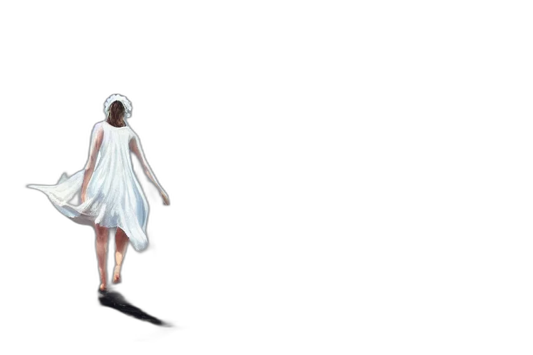 dress, sword, creature, staff transparent PNG cut-out