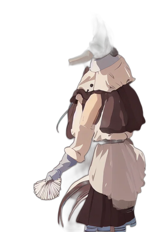 hat, dress, staff, weapon transparent PNG cut-out