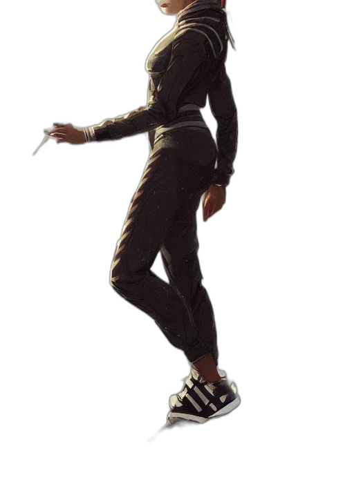 jacket, staff, concept art, 3d render transparent PNG cut-out