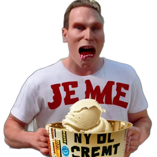 creature, food, jerma, made, out, ice, cream, high transparent PNG cut-out