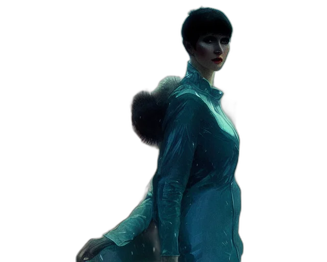 dress, staff, jacket, concept art transparent PNG cut-out