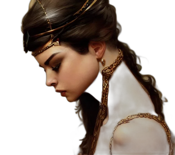 jewelry, crown, face, staff transparent PNG cut-out