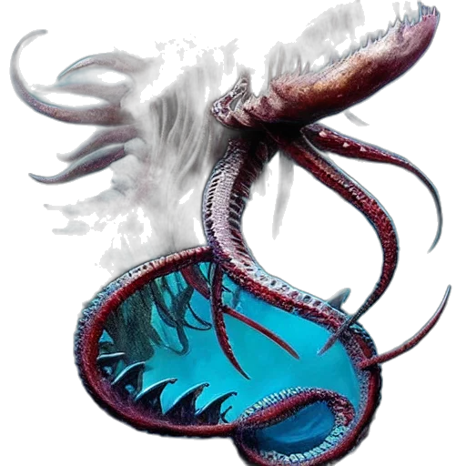 creature, dragon, animal, staff transparent PNG cut-out