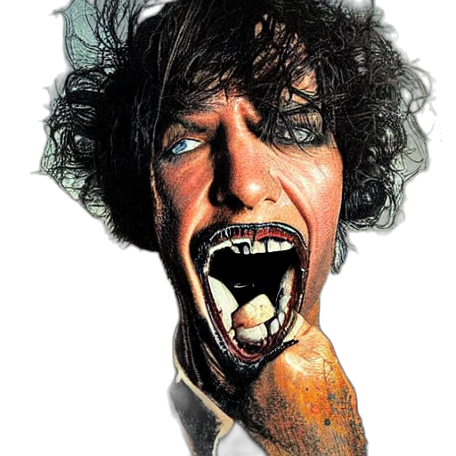 face, hair, mask, staff transparent PNG cut-out
