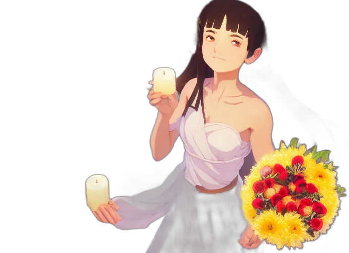 dress, flower, food, pixel art transparent PNG cut-out
