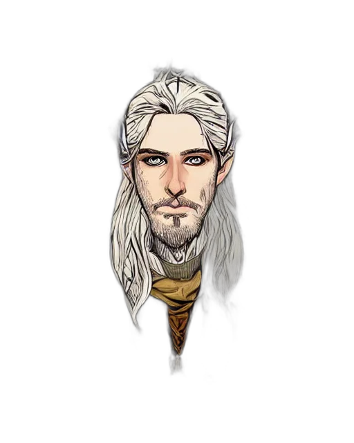 staff, face, hair, dragon, fantasy art, concept art, pixel art, watercolor transparent PNG cut-out