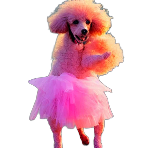 dress, animal, creature, jacket, 3d render, concept art, vaporwave, photorealistic transparent PNG cut-out