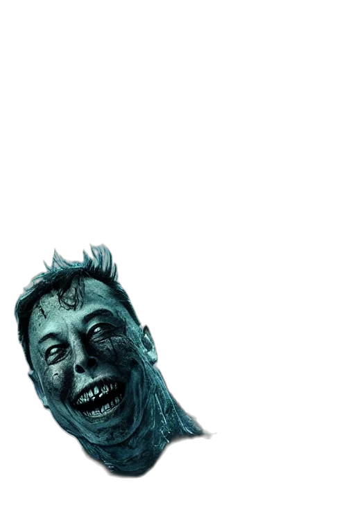 creature, face, mask, comic book art transparent PNG cut-out