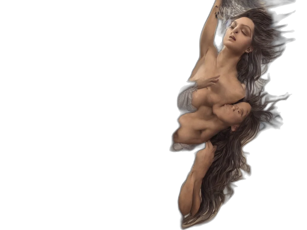 hair, dress, photorealistic, 3d render, fantasy art, concept art, beautiful, rumanian transparent PNG cut-out