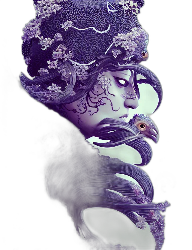 crown, mask, hat, creature, fantasy art, concept art, photorealistic, 3d render transparent PNG cut-out
