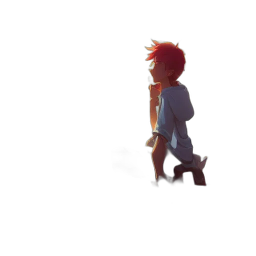 robot, creature, dress, staff transparent PNG cut-out