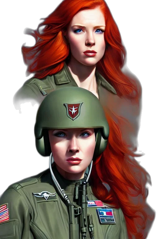 face, concept art, comic book art, fantasy art transparent PNG cut-out